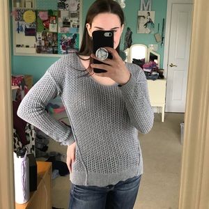 Nordstrom BP Grey Seamed Sweater